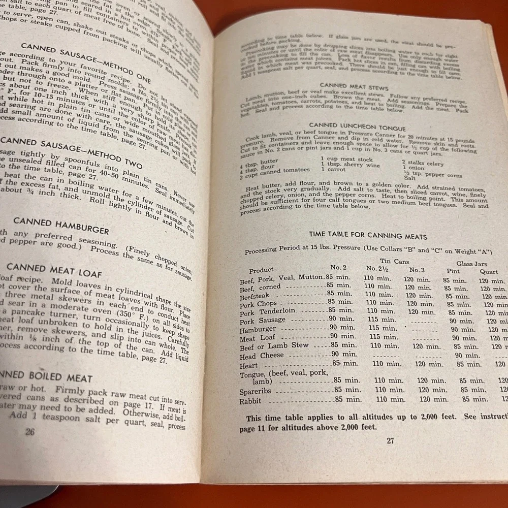 Vtg National Victory Canner War Model No 2 Pressure Canning Recipe Book 1940s